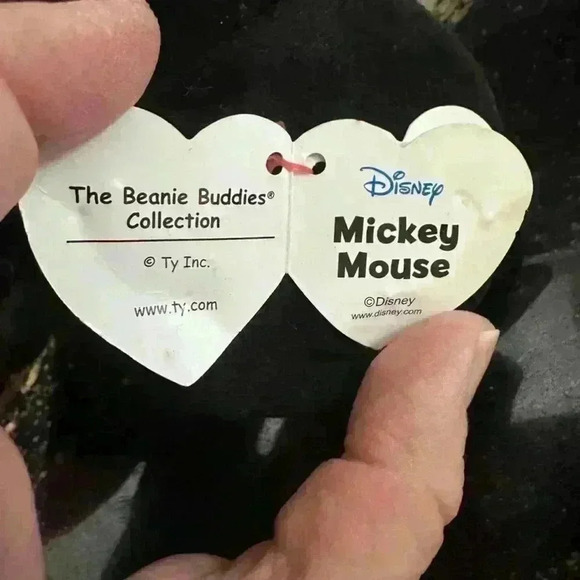 Ty Beanie Buddy Mickey Mouse Plush Toy One Size Black Red - Picture 6 of 14